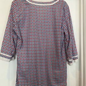 JCREW Cotton tunic 3/4 sleeve top Size Large
